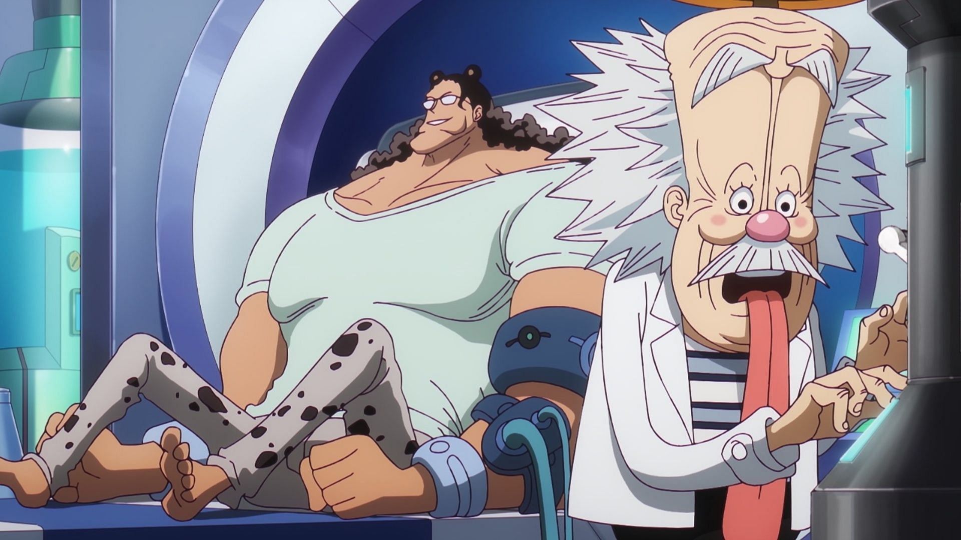 Kuma and Vegapunk as seen in One Piece episode 1136 (Image via Toei Animation)